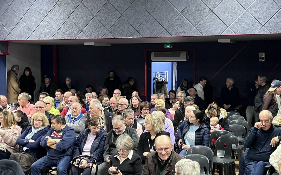 La salle des fêtes a fait le plein pour la traditionnelle cérémonie des vœux.